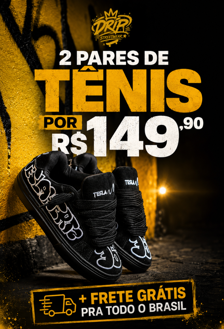 2 pares de tênis por apenas R$149,90 + Frete Grátis para todo o Brasil